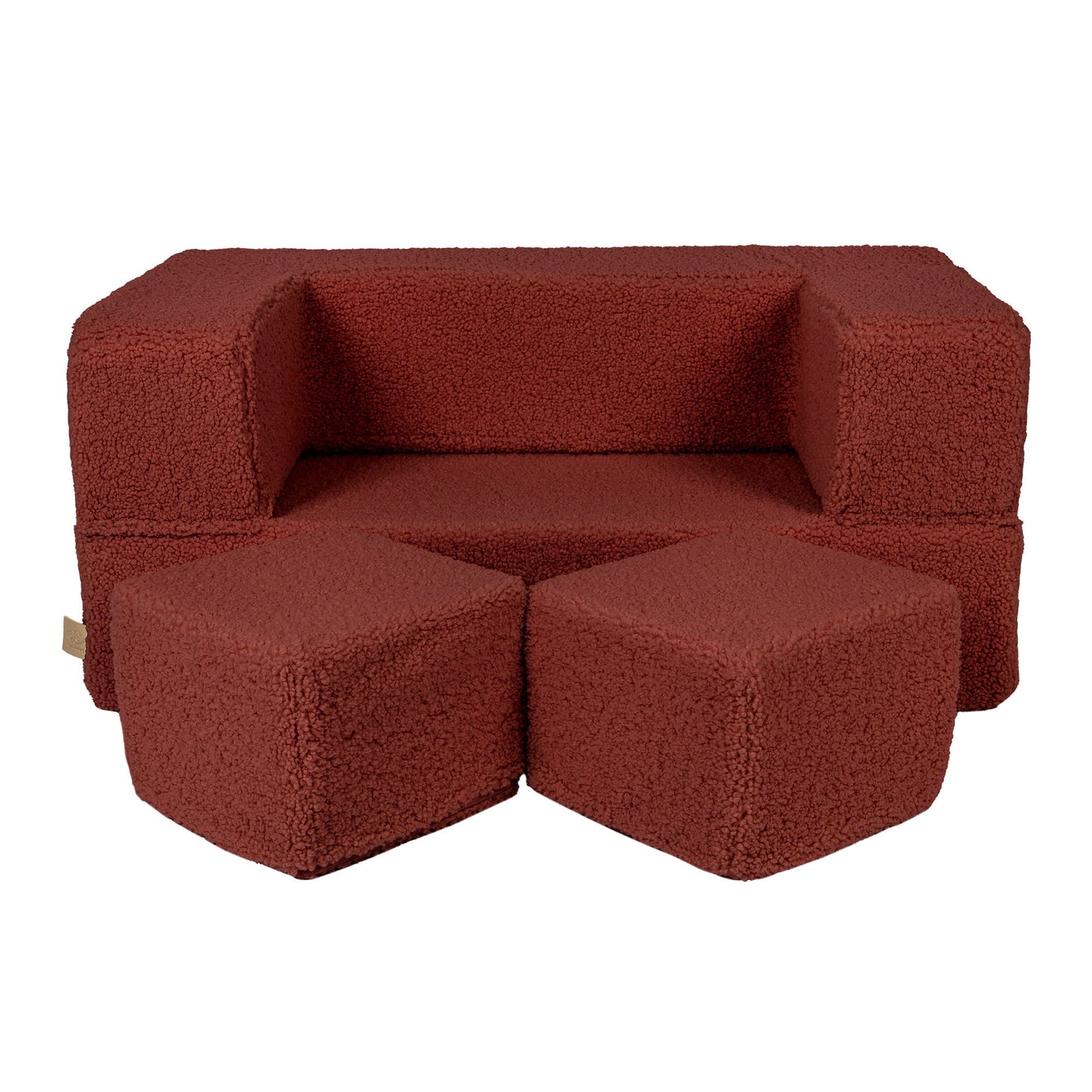 MeowBaby® Bearly Cube Sofa - Brown