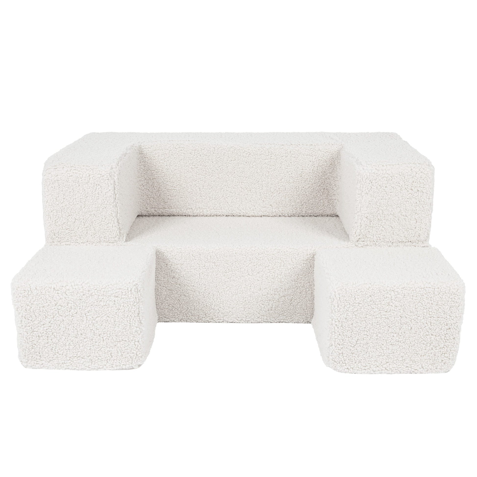 MeowBaby® Bearly Cube Sofa - Cream