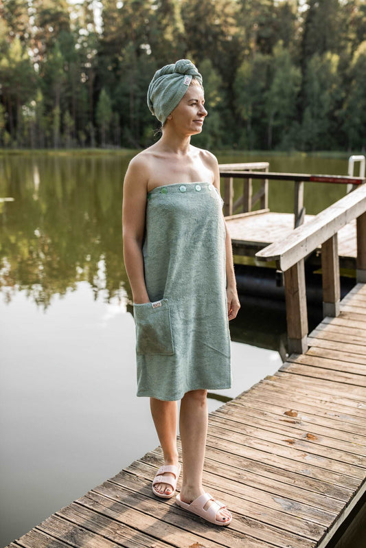 Spa Wrap for Women -  Bamboo Terry