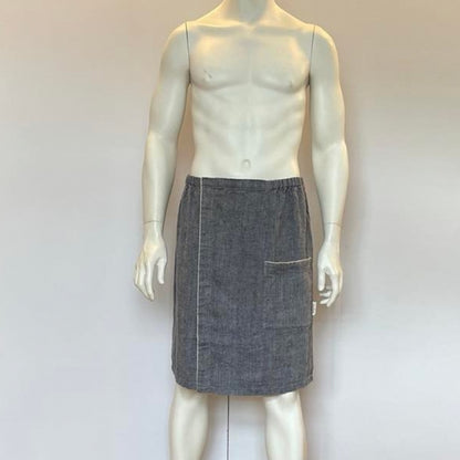 Linen Sauna Skirt for Men